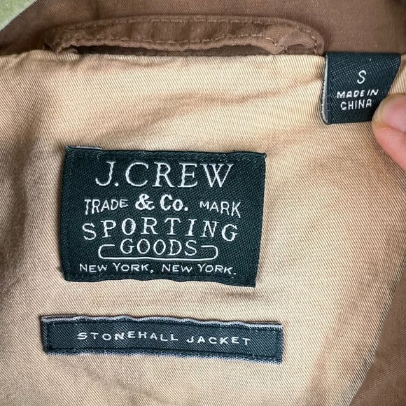 J. Crew Sporting Goods Small Stonehall Jacket Dual Zipper Snap Field Coat Utilit - Picture 4 of 10